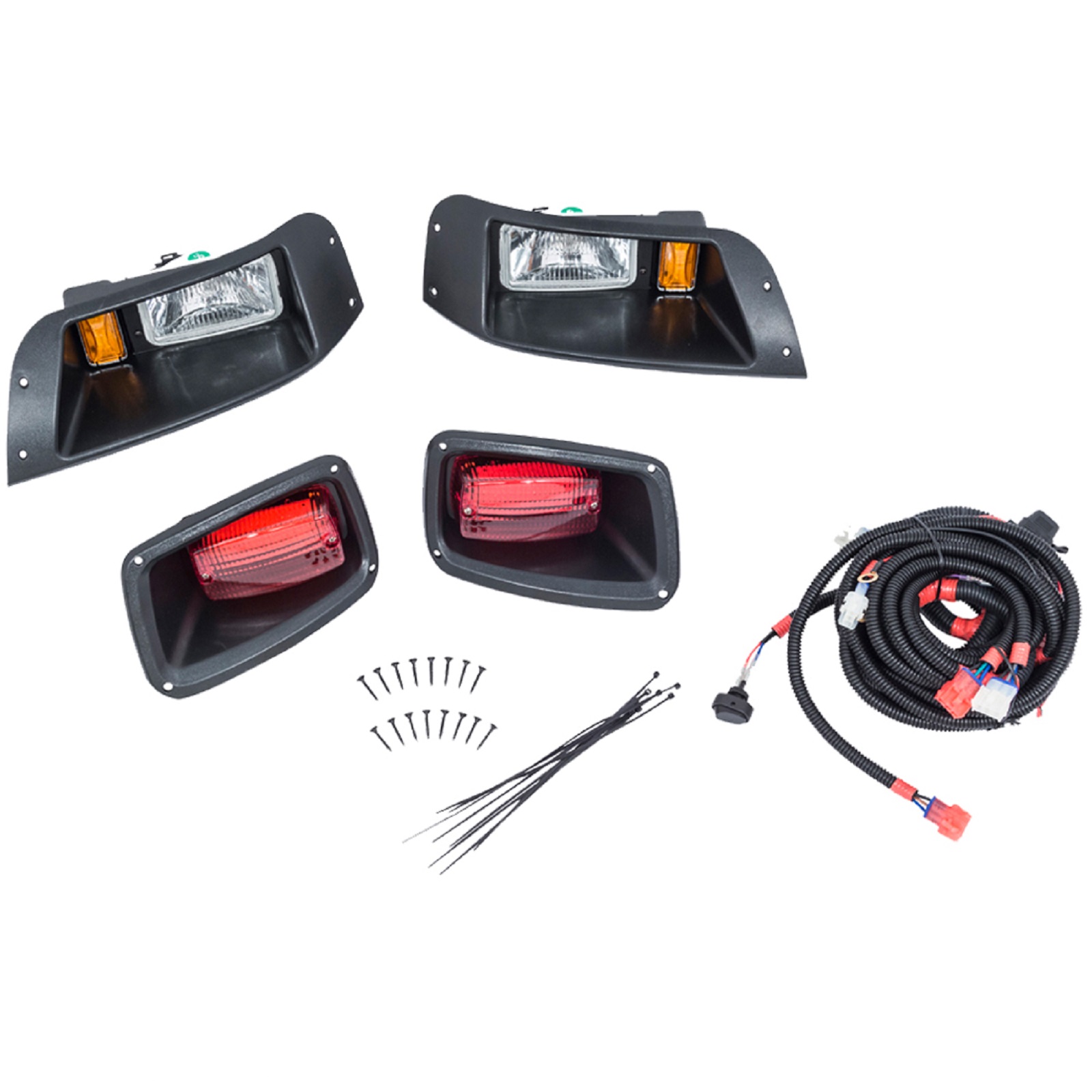 EZGO TXT Golf Cart 1994.52013 GTW Headlight Light Kit w/ Tail Lights