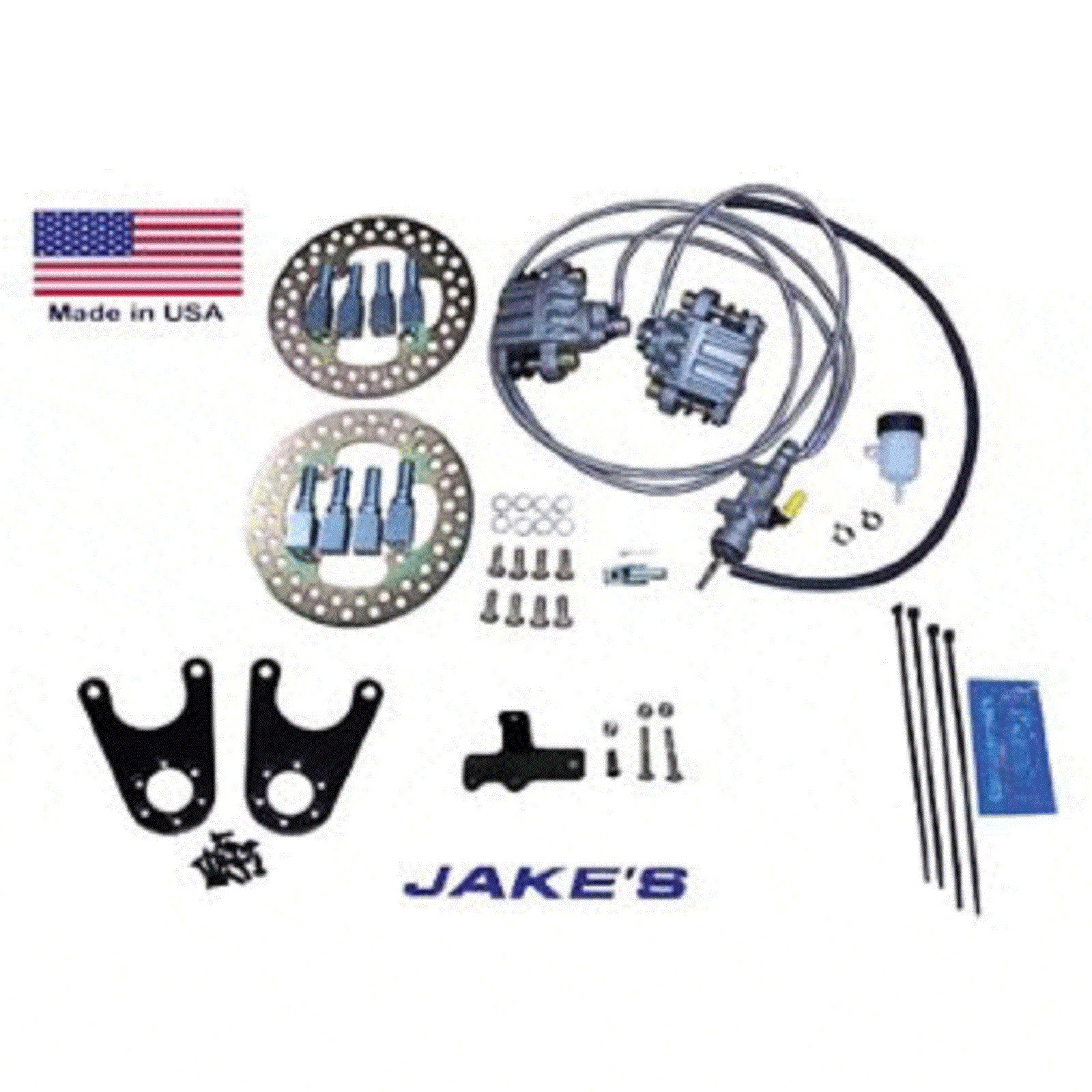 Yamaha G22 Golf Cart Jake's Front Disc Brake Kit Models w/Spindle Lift