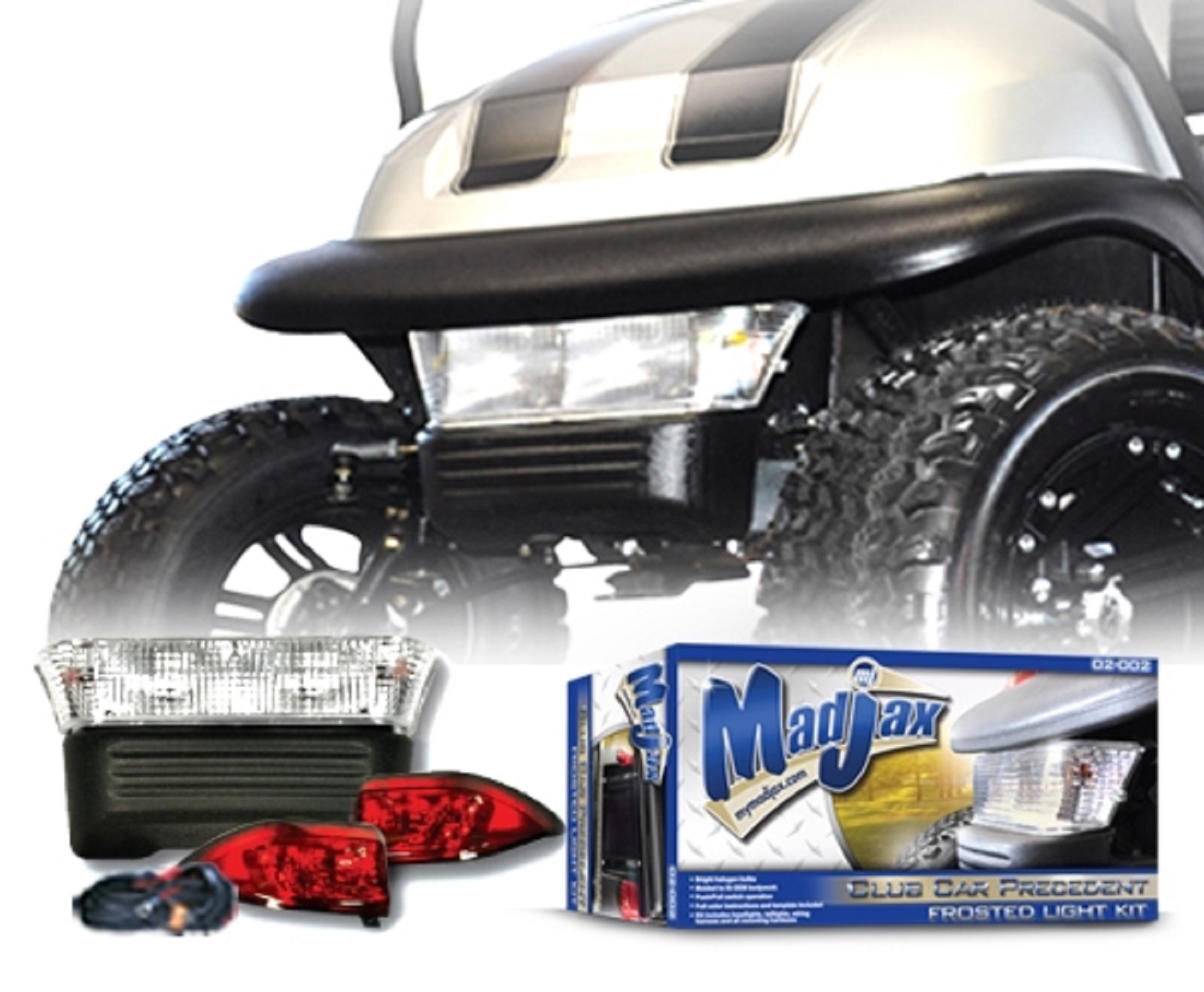MadJax Club Car Precedent Golf Cart 20042007 Frosted Lens Light Kit