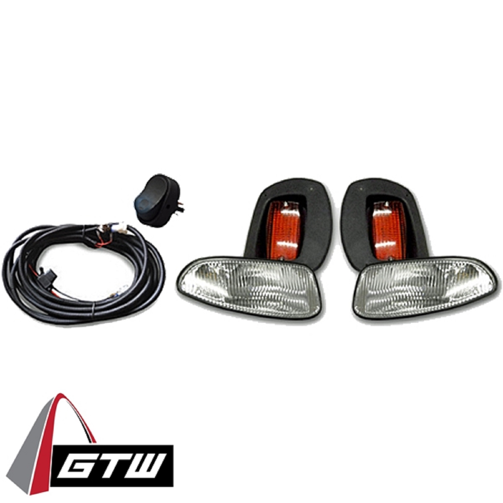 EZGO RXV Golf Cart 20082015 GTW Headlight Light Kit w/ Tail Lights
