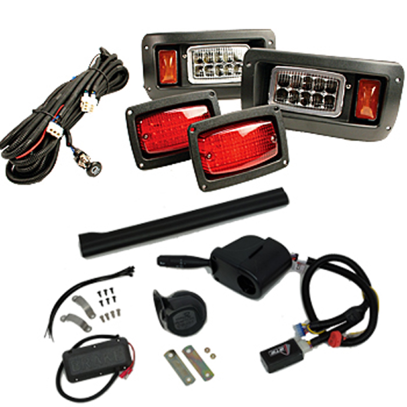 Club Car DS Golf Cart 1993Up GTW Premium LED Light Kit w/ Signals Horn